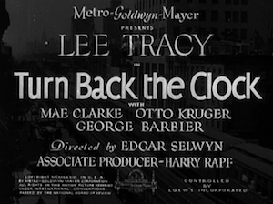 Turn Back the Clock title card