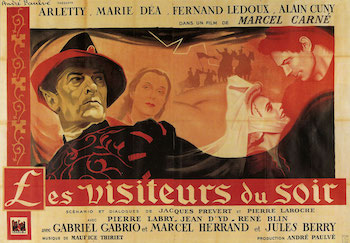 Les Visiteurs du soir poster